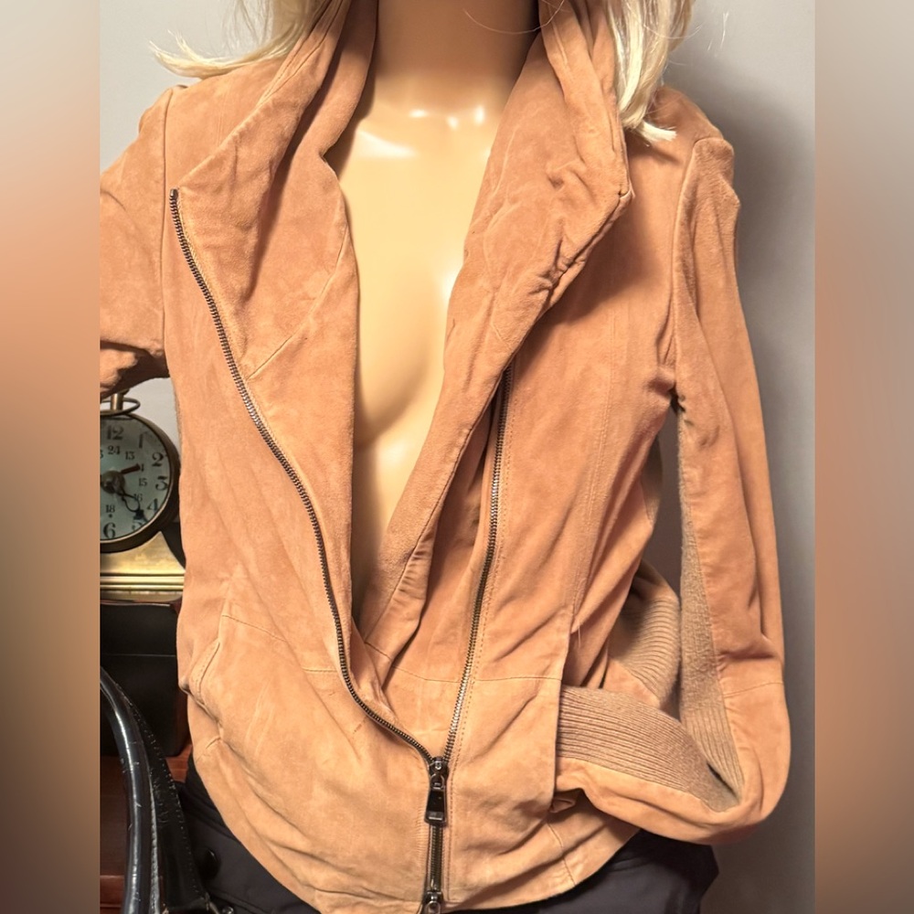 Vince Women's Light Brown Leather Jacket